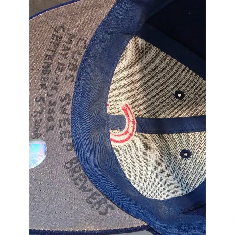 Twins Enterprise Chicago Cubs Hat Blue Red C Logo Adjustable 2003